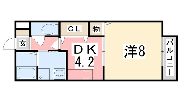 姫路駅 バス20分  市川橋東詰下車：停歩3分 1階の物件間取画像